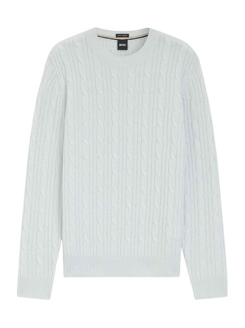 Maglione a trecce in lana e cashmere Hugo Boss | 50549975499